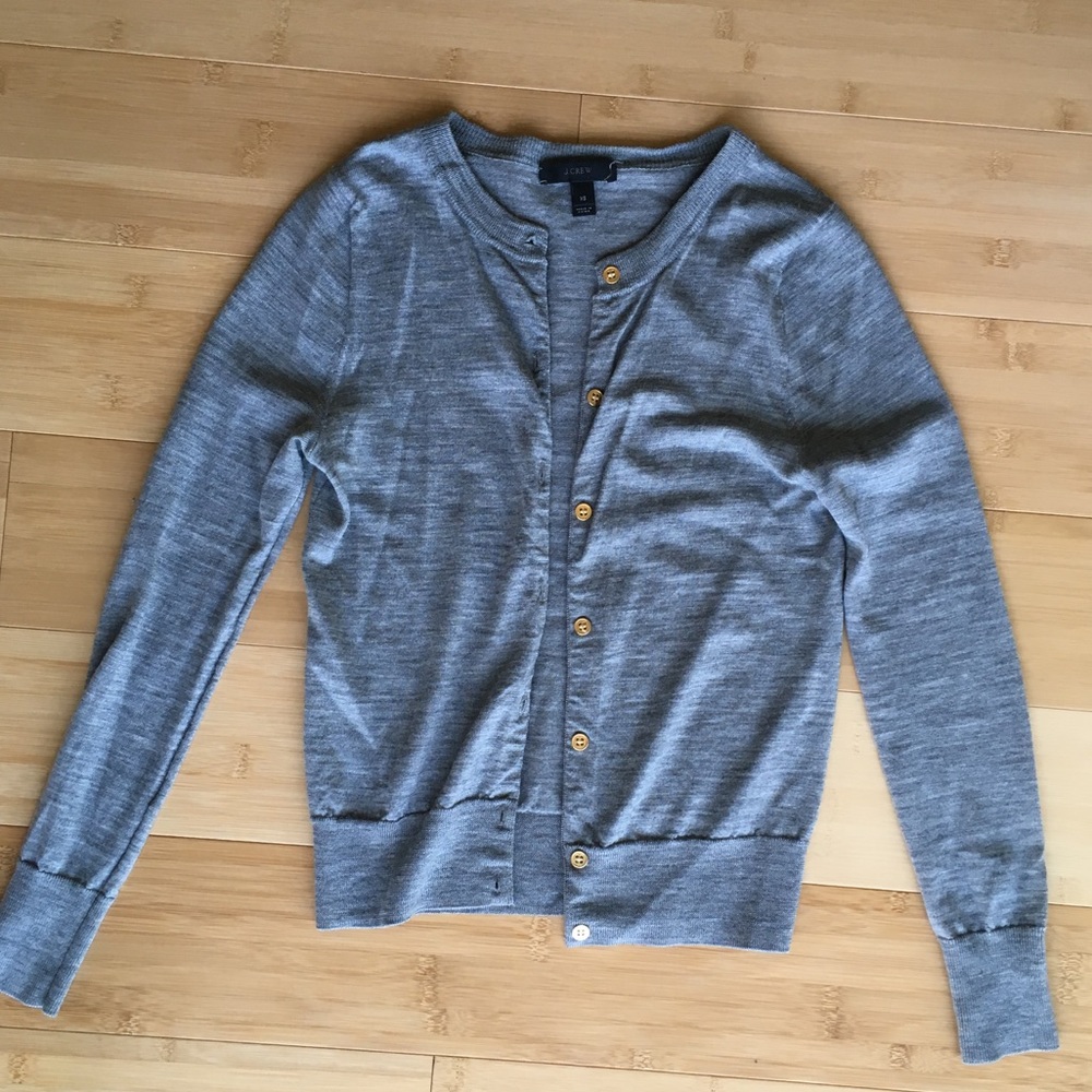 JCrew Jackie cardigan merino wool w/ gold buttons